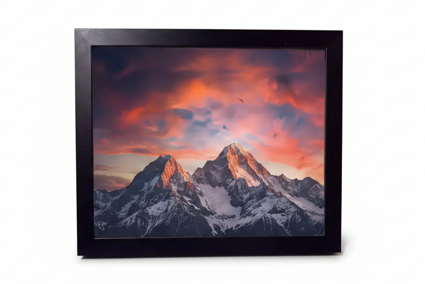 松森今照　雪景色 油彩画 木製フレーム 約54x45cm Picture Frame Danbury North American Hardwood – Zuri & Zori