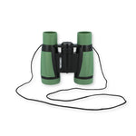 Green and black Carson binoculars with neck strap, ideal for outdoor viewing and nature observation.