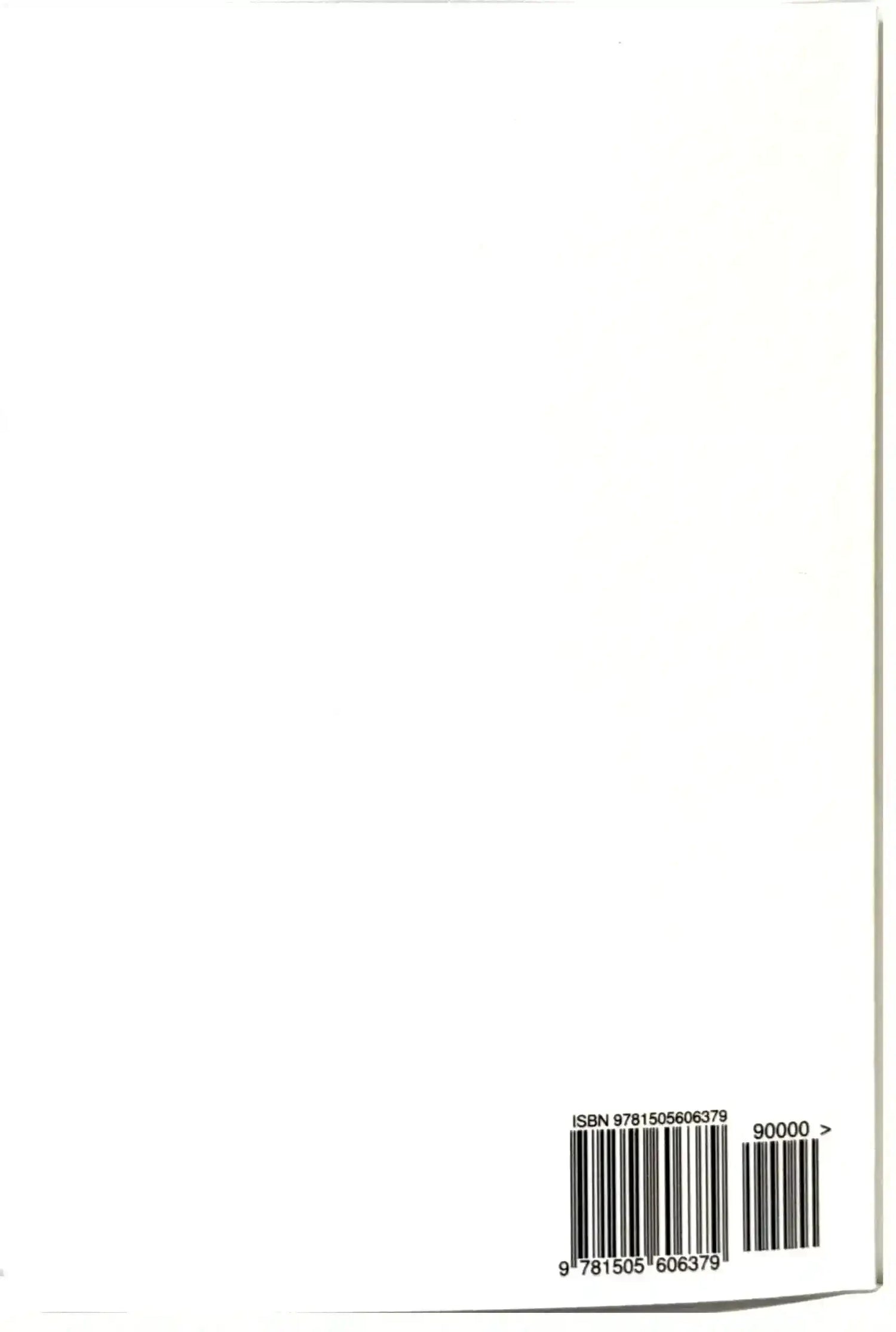 White book back cover with ISBN barcode 9781505606379