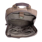 Canvas Laptop Backpack inside