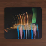 Colorful abstract light painting on a black background