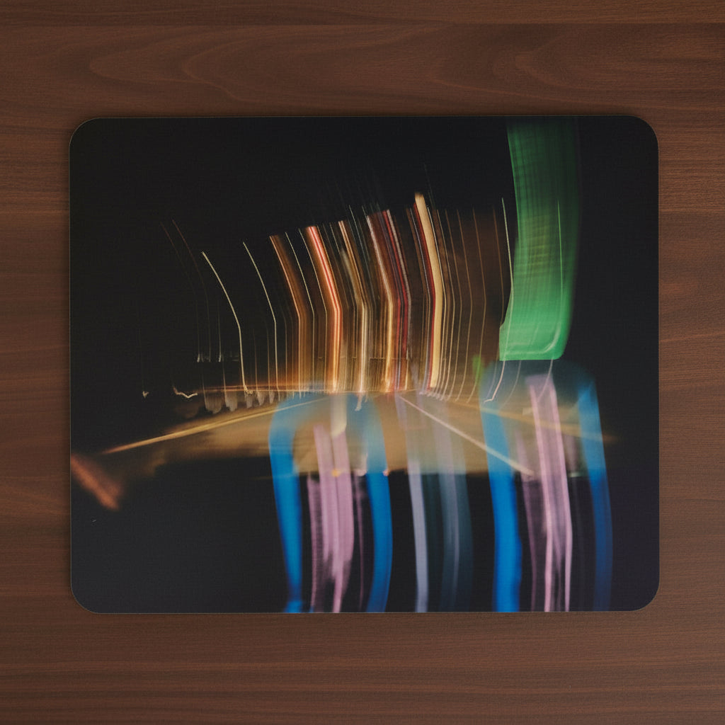 Colorful abstract light painting on a black background