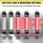 Lightstick Mini with 5 modes: cool white low/high, red solid/strobe/S.O.S. for emergency signaling