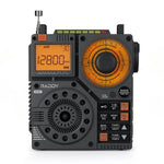 Raddy RF320 portable radio with digital display, manual tune dial, and control buttons for air band frequencies